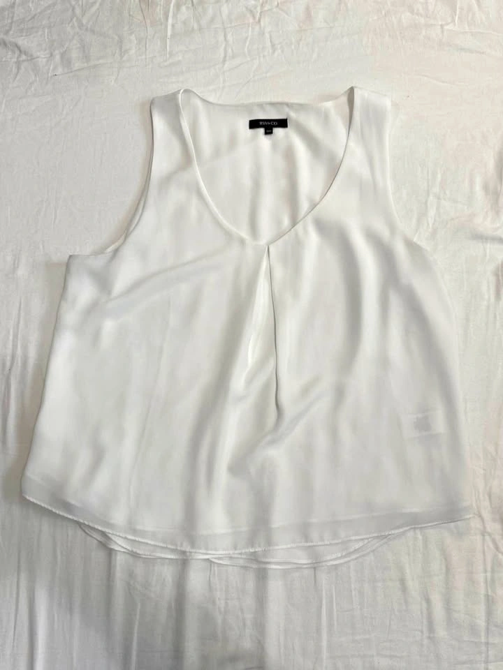 Sleeveless V-Neck Blouse