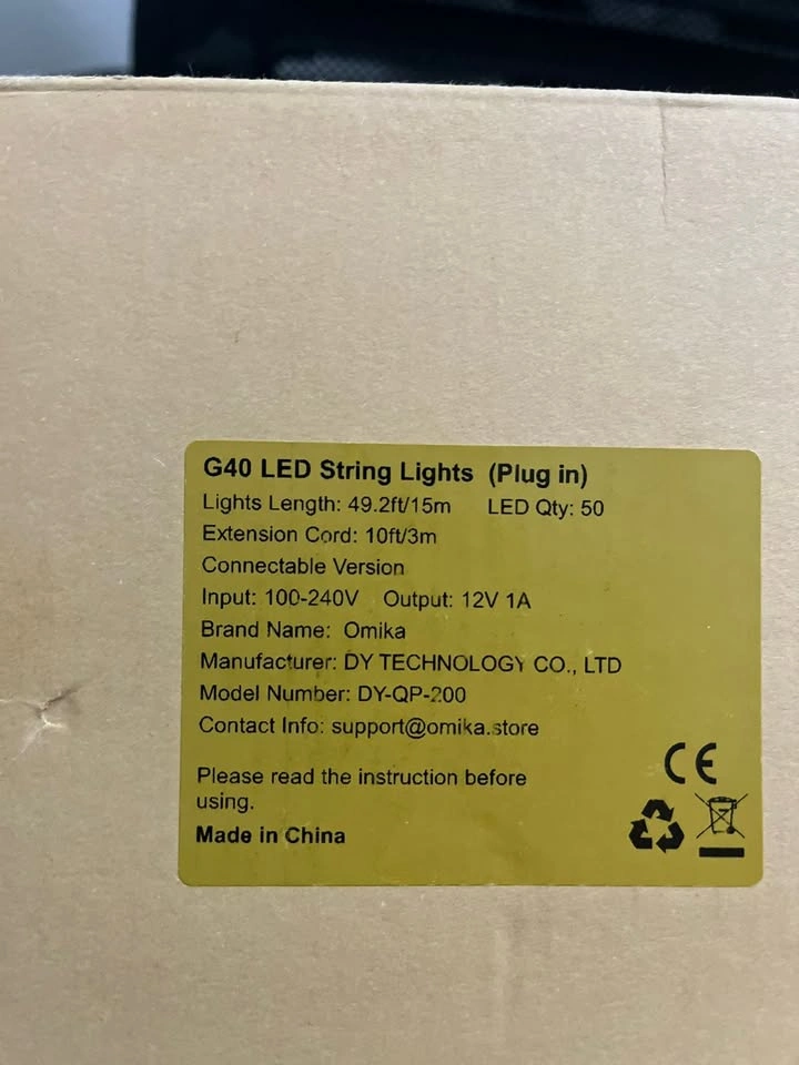 Omika G40 LED String Lights (Plug-in) - Used like New in Box! ✨ - photo 5
