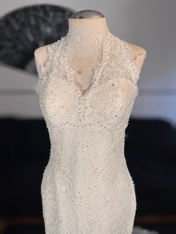 La Sposa Pronovias Mariona Mermaid Halter Wedding Dress - photo 3