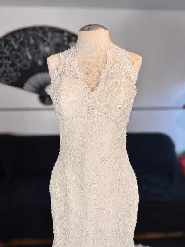 La Sposa Pronovias Mariona Mermaid Halter Wedding Dress - photo 4