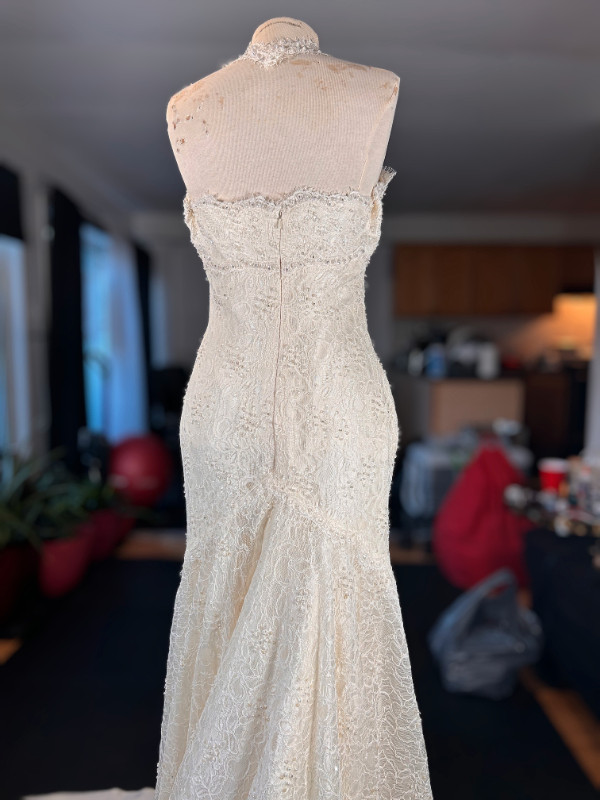 La Sposa Pronovias Mariona Mermaid Halter Wedding Dress - photo 5