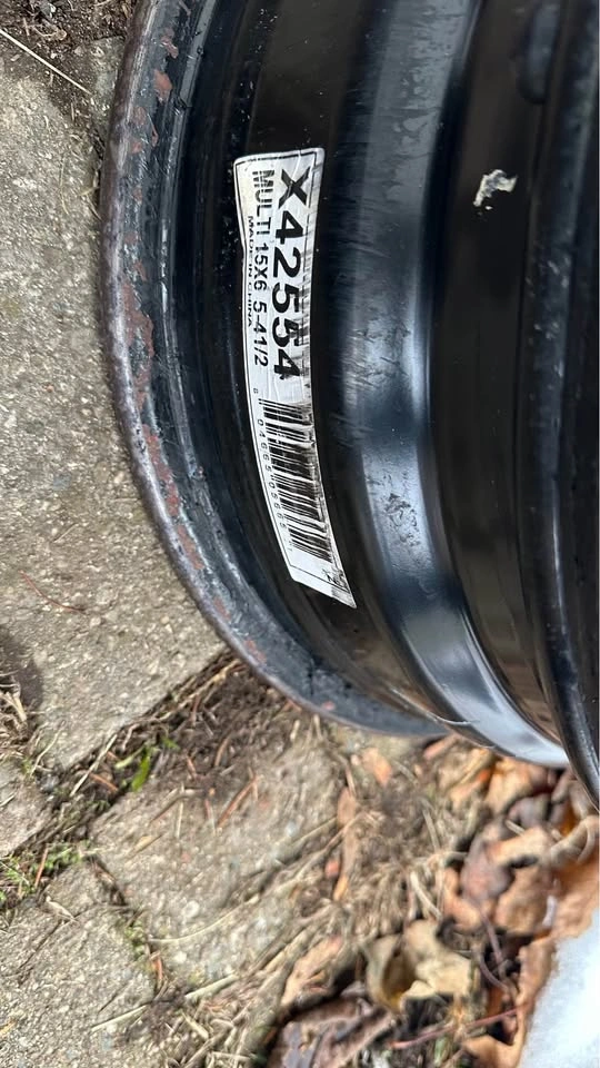 15 inch steel rim 5x114.3 - photo 3