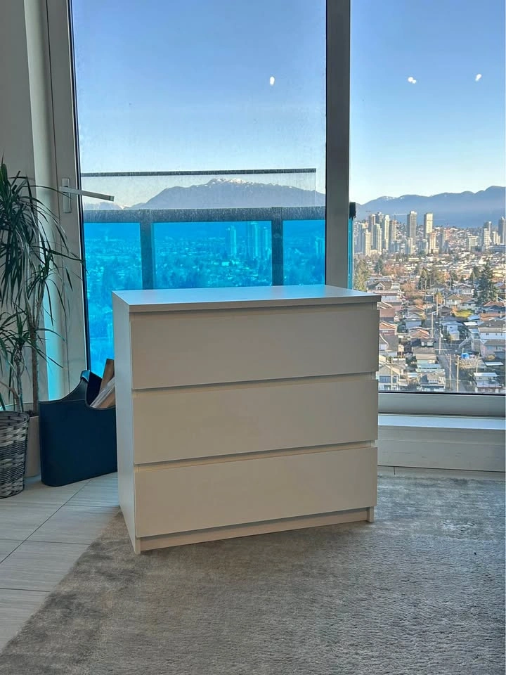 IKEA STORKLINTA 3-Drawer Dresser - White - Great Condition
