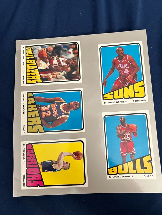 1992 Uncut Basketball Cards Sheet