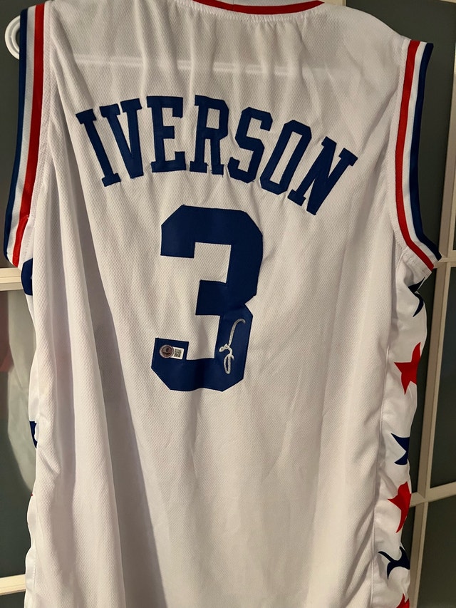 Allen Iverson Signed All Star Jersey XL
