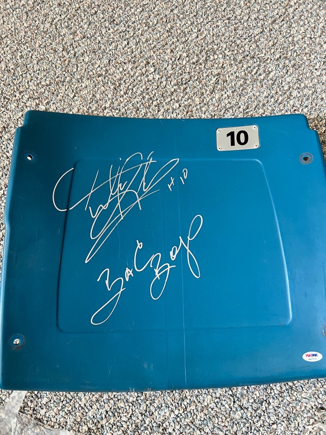 Dennis Rodman Signed Silverdome Seat