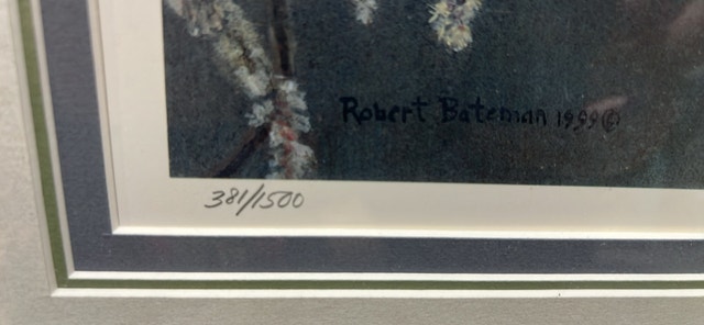 Robert Bateman Signed Print - Scarlet Tanager and Alder Blossoms - photo 3