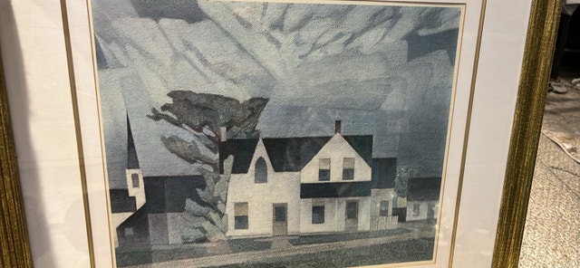 Large Joseph Casson Print - Village House