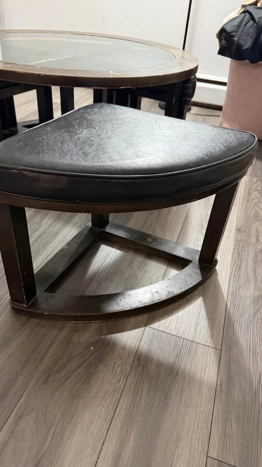 Coffee Table with Stools - photo 4