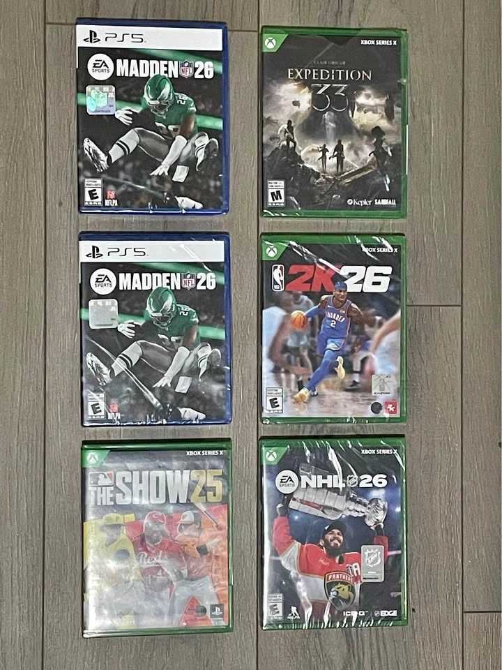 6 Brand New PS5 & Xbox Series X Games Bundle