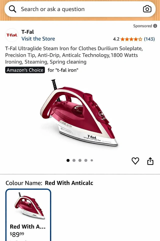 T-Fal Ultraglide Steam Iron
