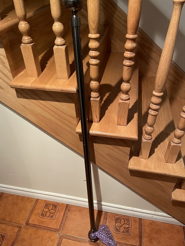 Antique Brass Curtain Rod - Extends 48" to 84"