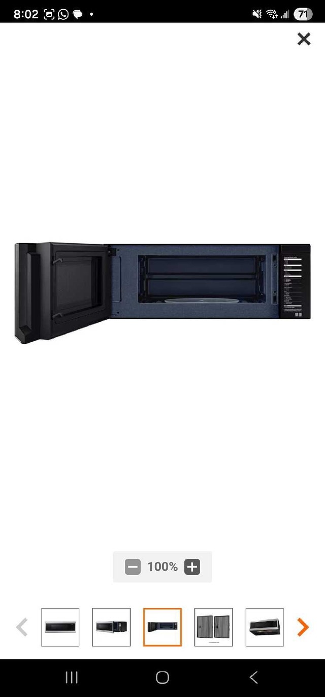 Samsung Low Profile Microwave Hood Range - photo 3