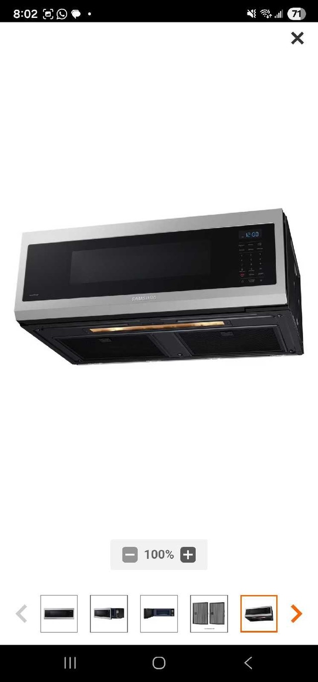 Samsung Low Profile Microwave Hood Range - photo 4