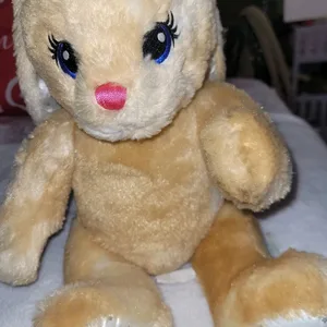 Build a Bear Bunny Jointed Plush 17" Rabbit Posable Easter Stars