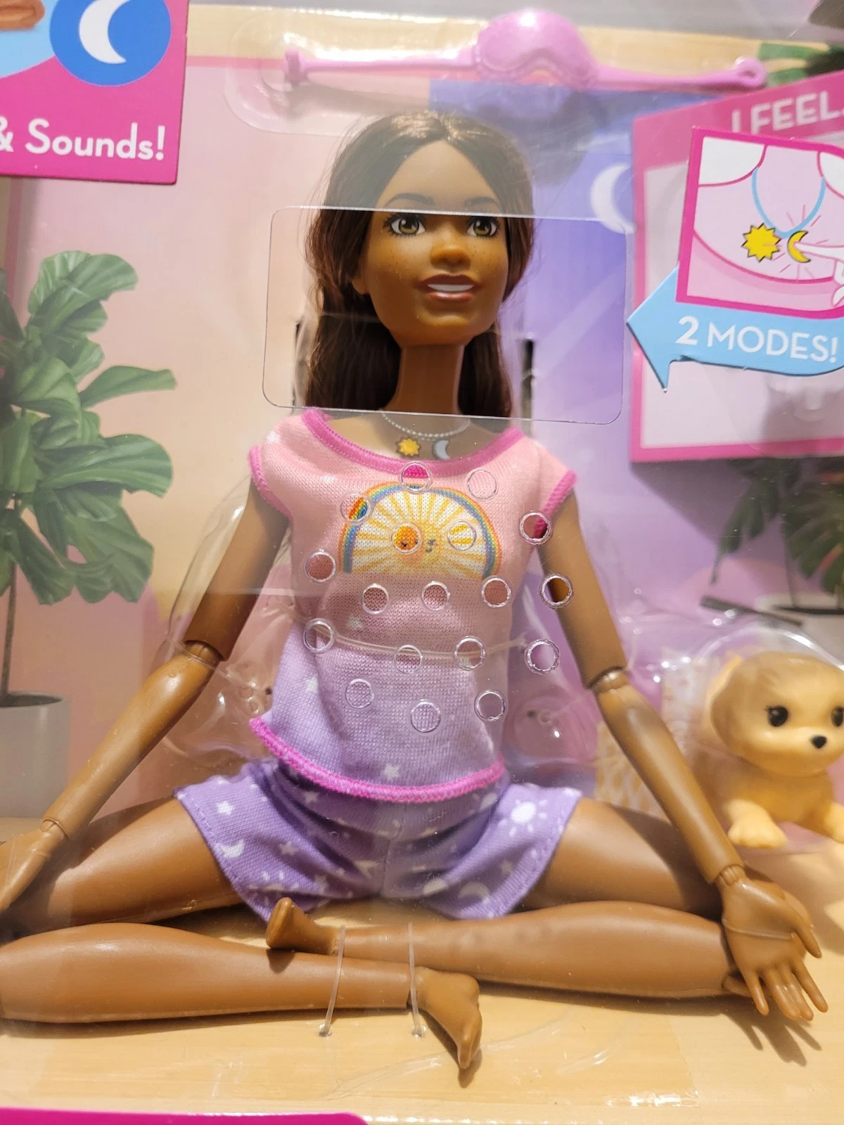 Barbie SelfCare Rise & Relax Doll Dark Skin Tone Figure 2023