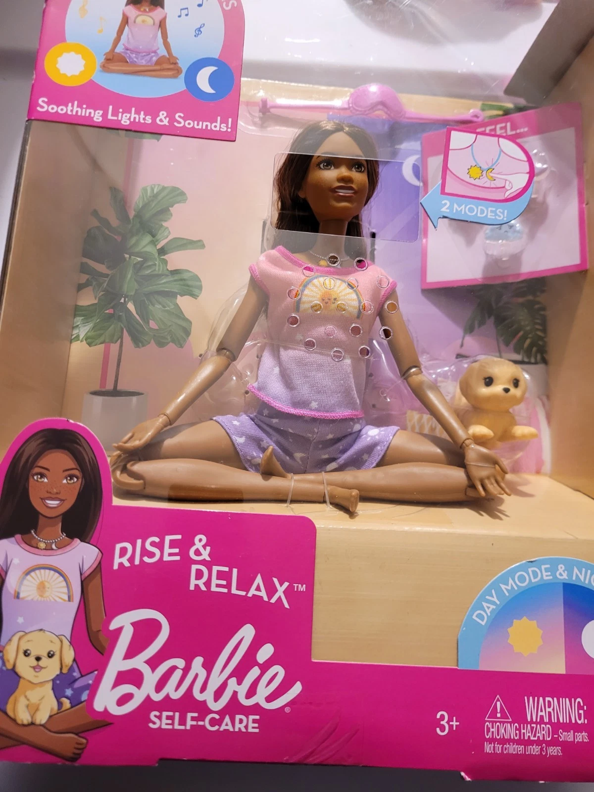 Barbie SelfCare Rise & Relax Doll Dark Skin Tone Figure 2023 - photo 2
