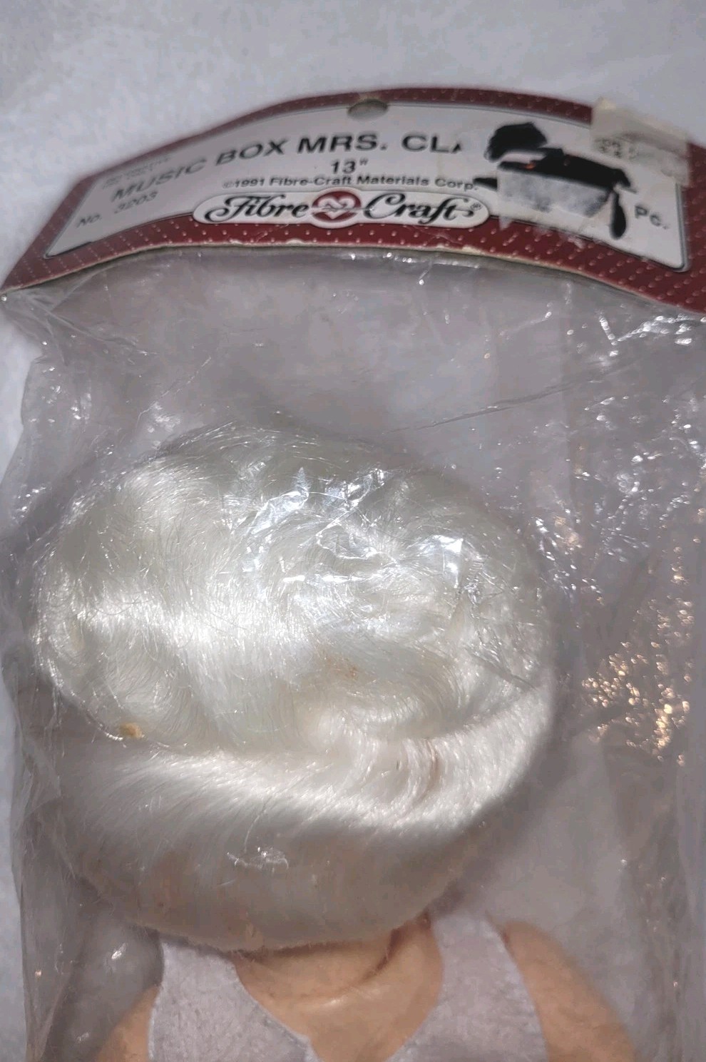 Vintage Fibre Craft Music Box Mrs Claus Doll 1991 13" NEW! - photo 5