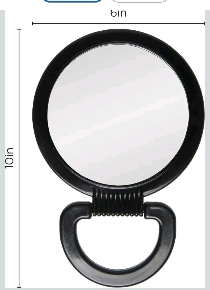 10X Magnifying Handheld Mirror Double Sided Foldable Travel Make - photo 4