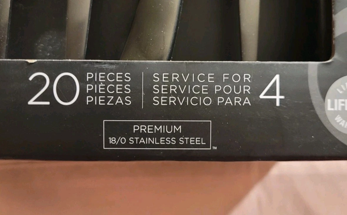 Oneida Adjacent Midnight 20 Piece Set Service for 4 - photo 5