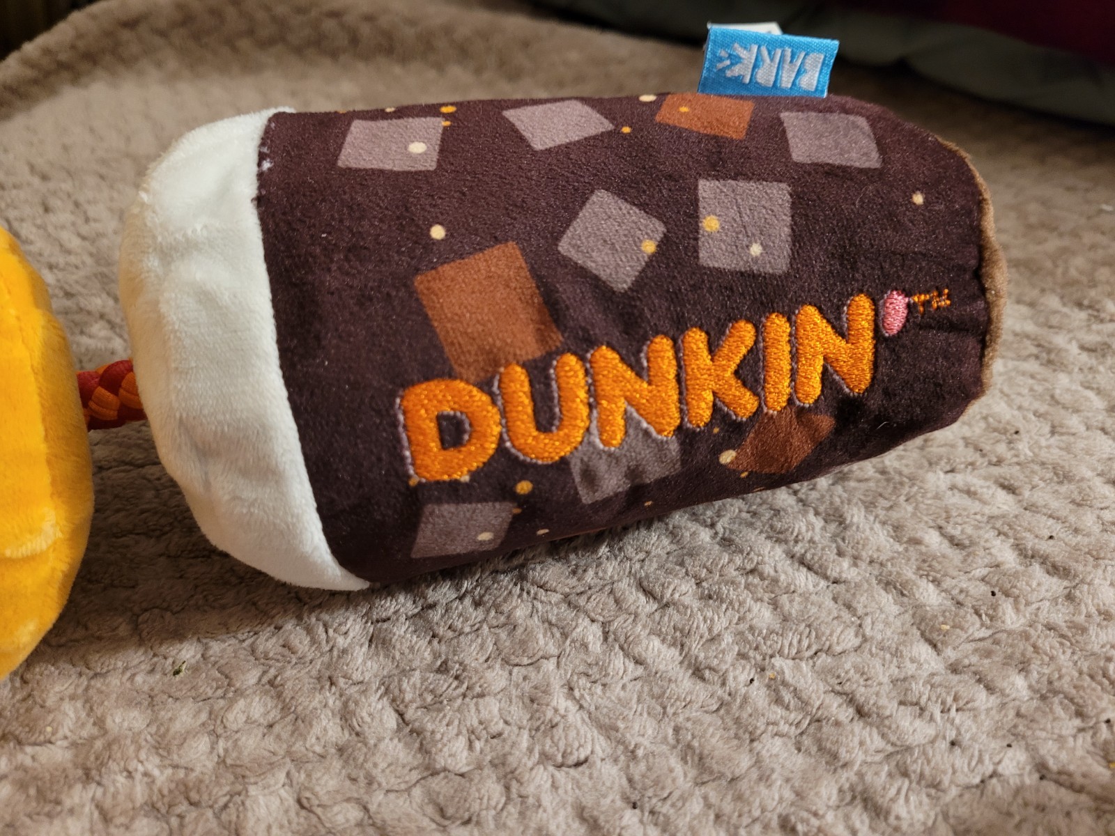 Bark Dunkin Donuts Iced Coffee Donut Rope Dog Toy - photo 4