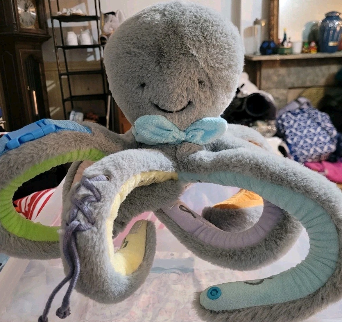 Mud Pie Octopus Octivity Activity Toy - Baby Learning Plush