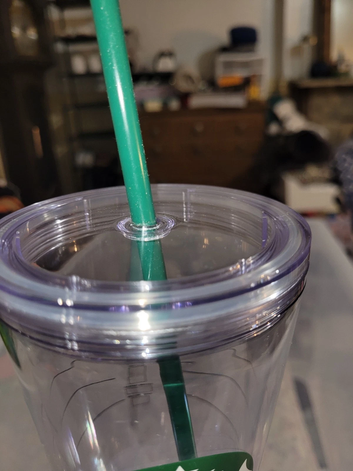 Starbucks 16 oz Cold Cup Tumbler Clear with Mermaid Logo New! - photo 3