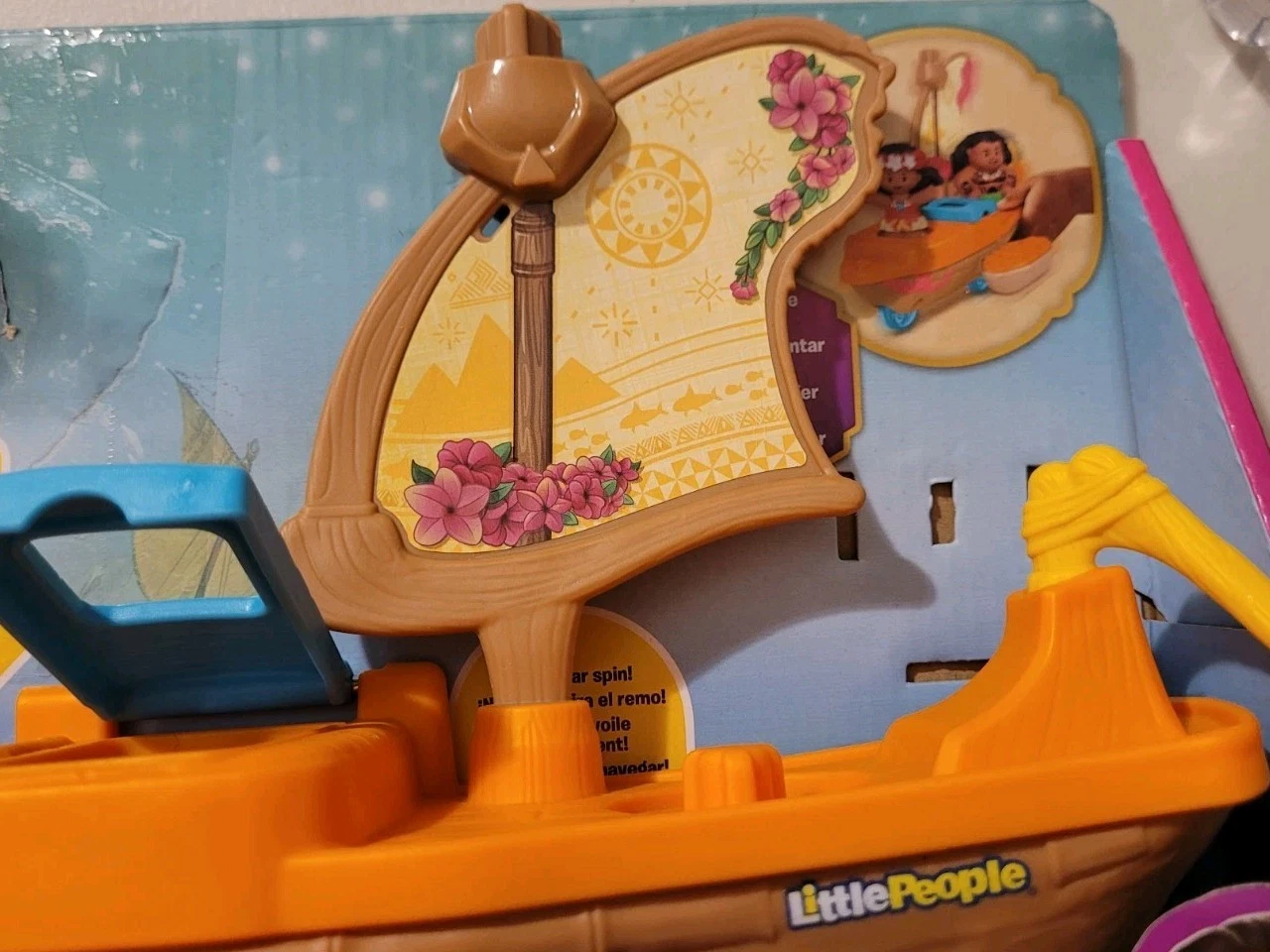 Little People Disney Princess Moana & Maui's Canoe Toddler Toy N - photo 4