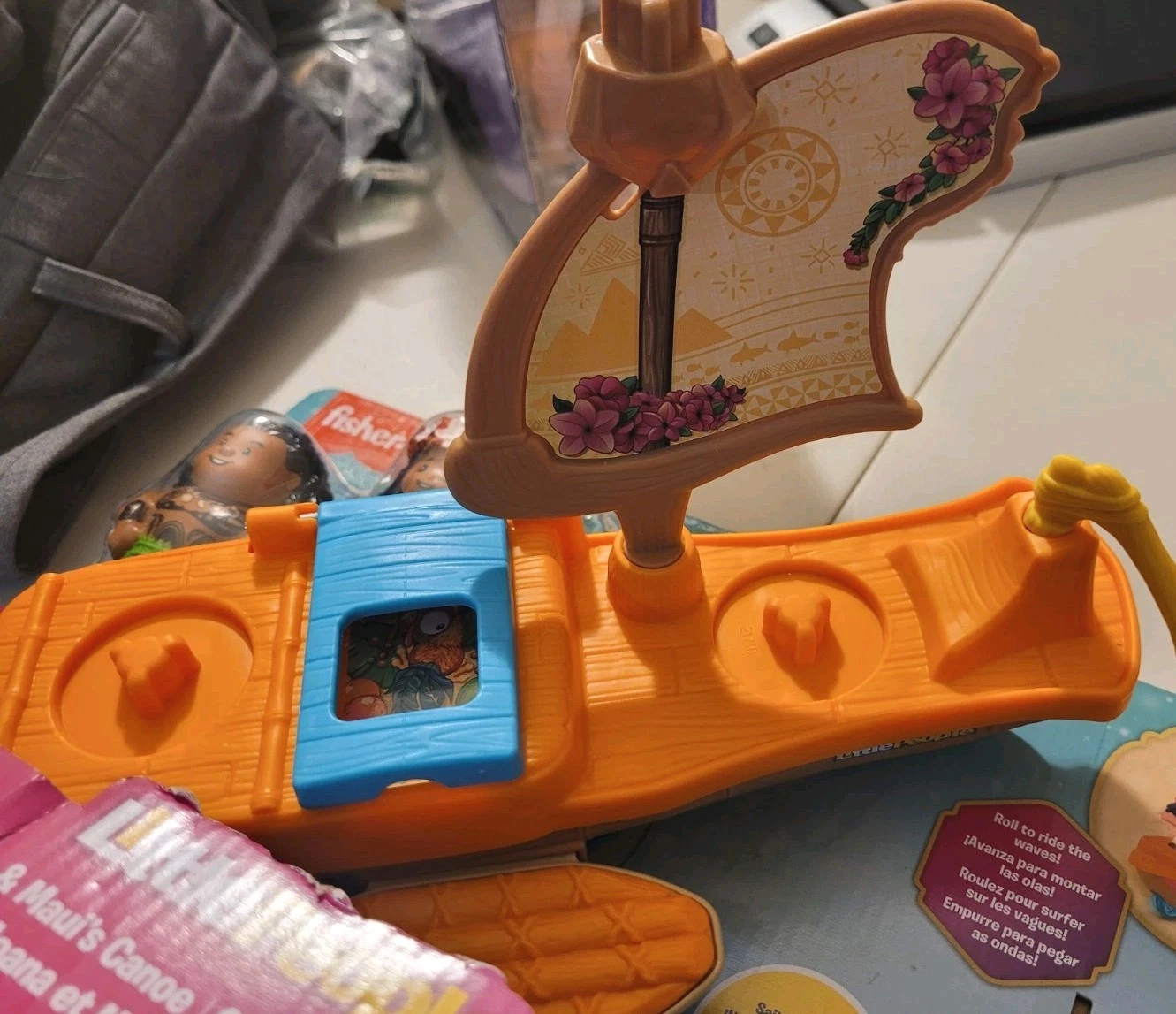 Little People Disney Princess Moana & Maui's Canoe Toddler Toy N - photo 5