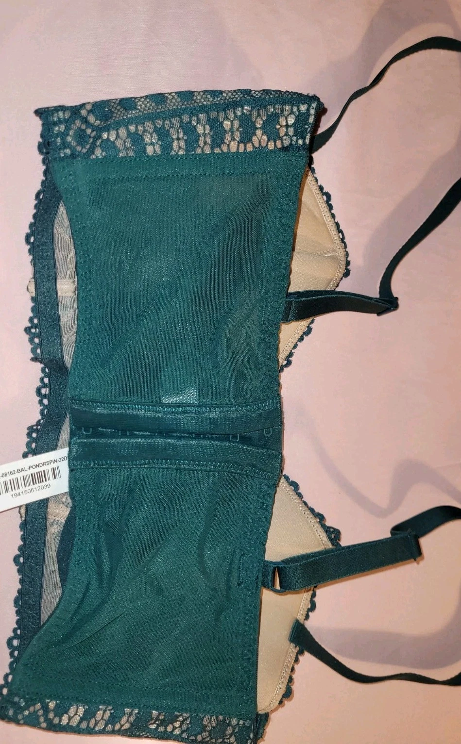 Adore Me Bra Nymphadora Sz 32DD Balconette Underwire Forest Gree - photo 5