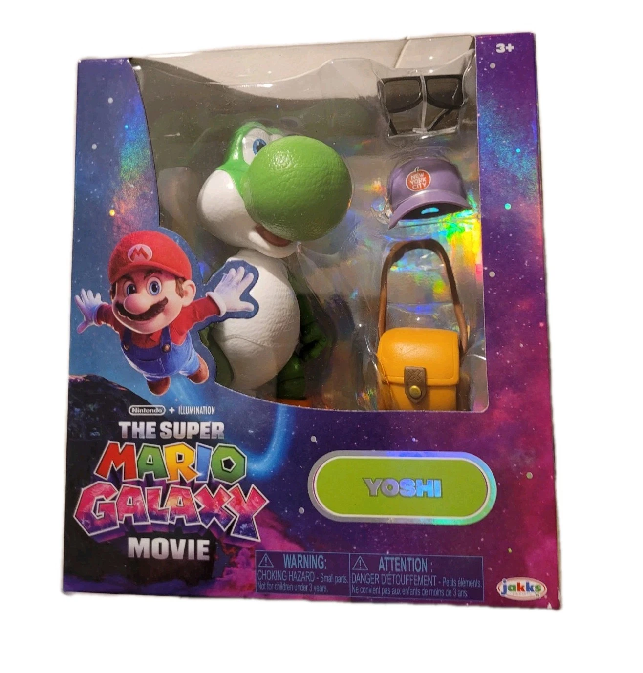 Jakks Super Mario Galaxy Yoshi Action Figure NEW!