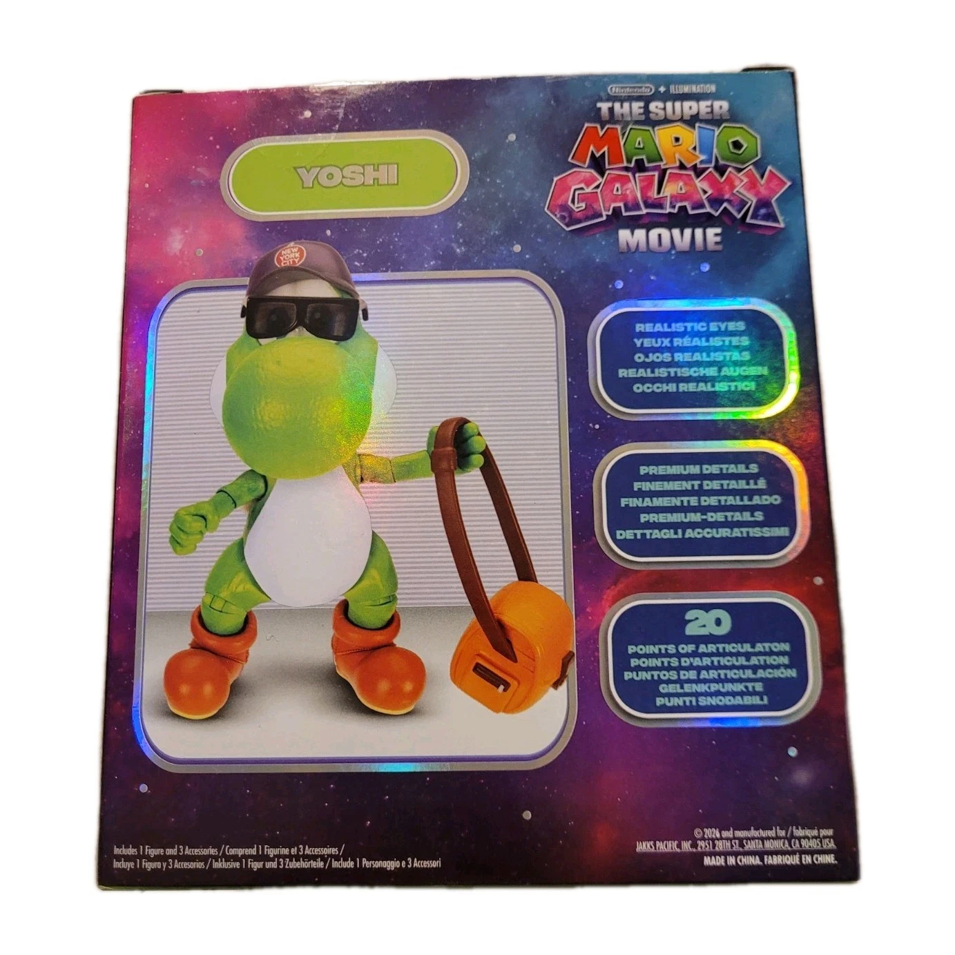 Jakks Super Mario Galaxy Yoshi Action Figure NEW! - photo 3