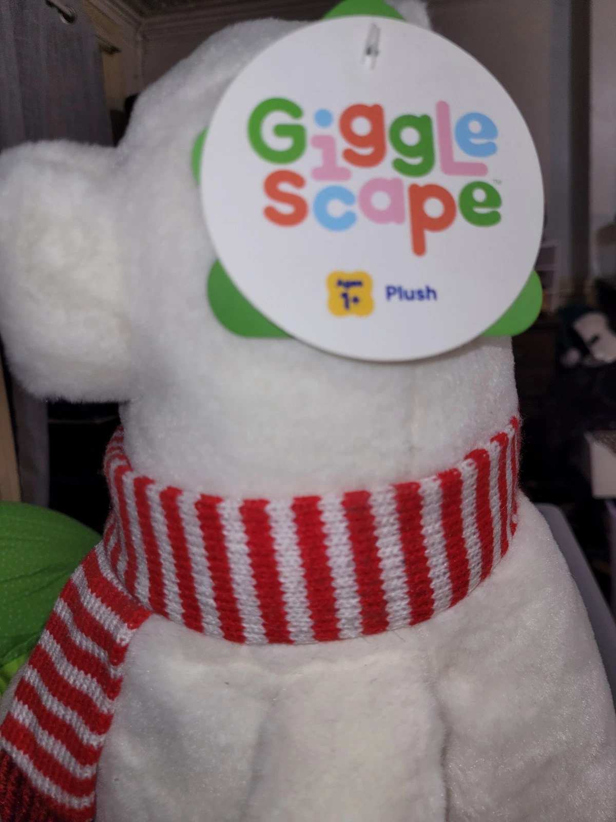 NEW Target Giggle Scape 2024 12” Christmas Polar Bear Plush - photo 4