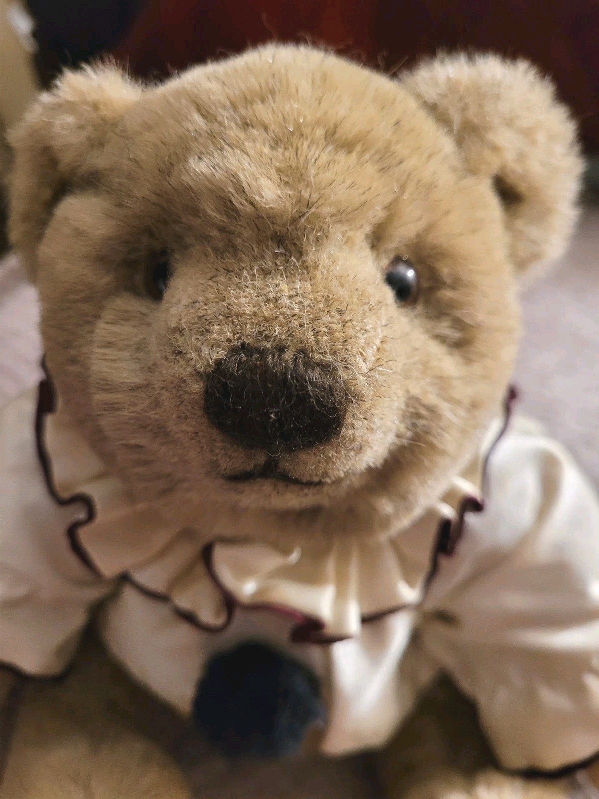 VTG GUND Bialosky Bear French Pierrot Clown 11” Jointed Teddy Be - photo 3