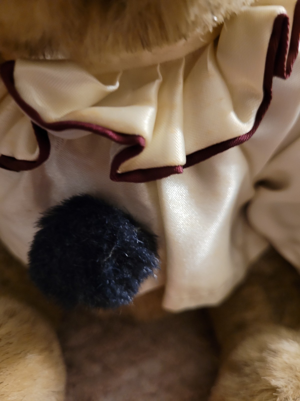 VTG GUND Bialosky Bear French Pierrot Clown 11” Jointed Teddy Be - photo 4