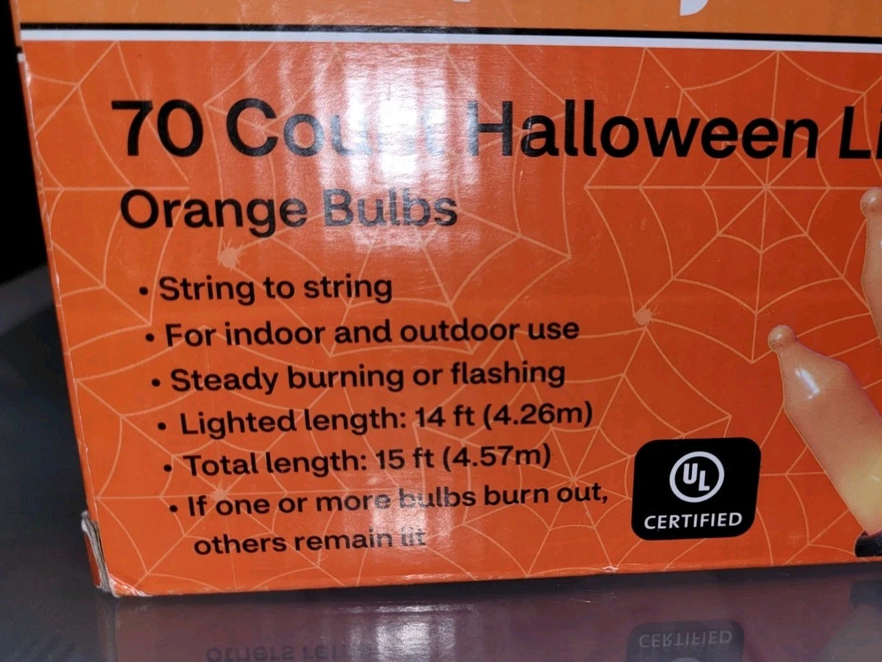 SPOOKY VILLAGE HALLOWEEN 70-COUNT INDOOR/OUTDOOR MINI LIGHTS NEW - photo 2