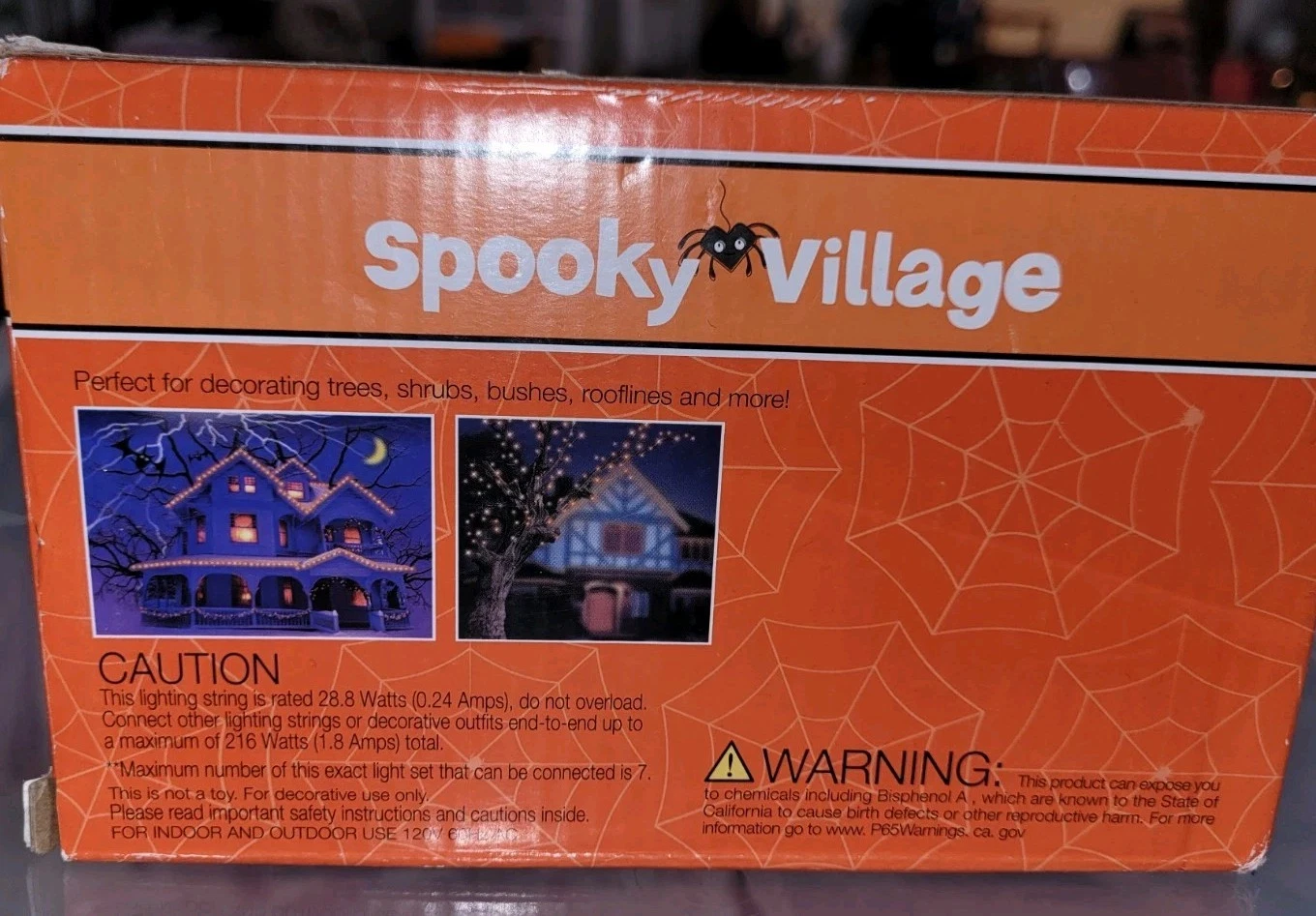 SPOOKY VILLAGE HALLOWEEN 70-COUNT INDOOR/OUTDOOR MINI LIGHTS NEW - photo 3