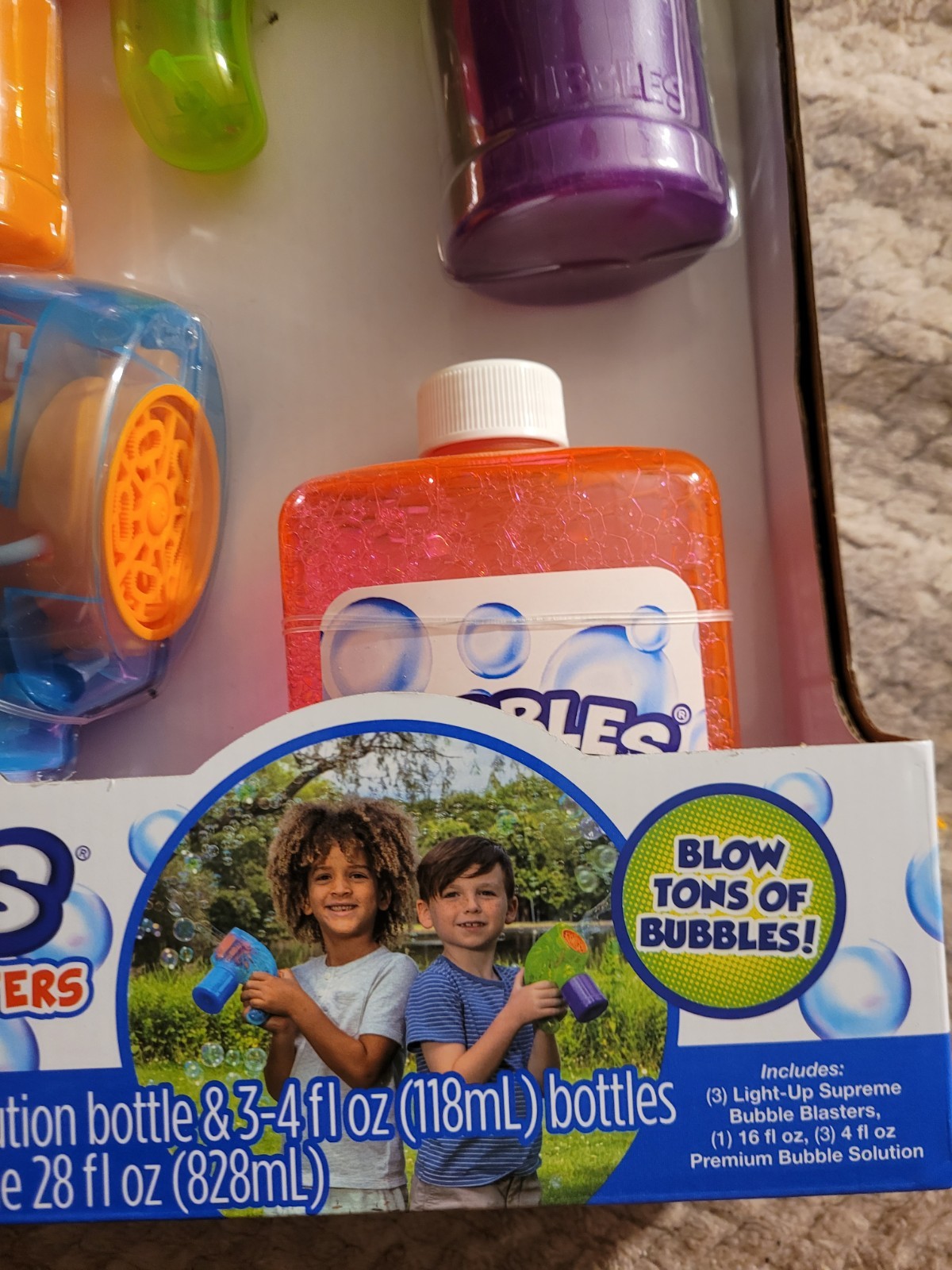 Fubbles Light Up Supreme Bubble Blasters (3) + Bubbles! - photo 5