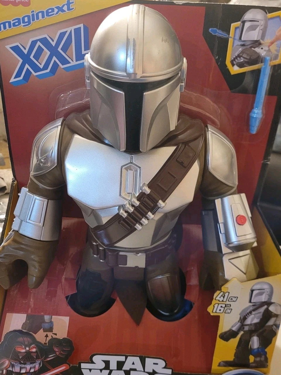 Fisher-Price Imaginext Star Wars Mandalorian Toy with Launcher - - photo 2