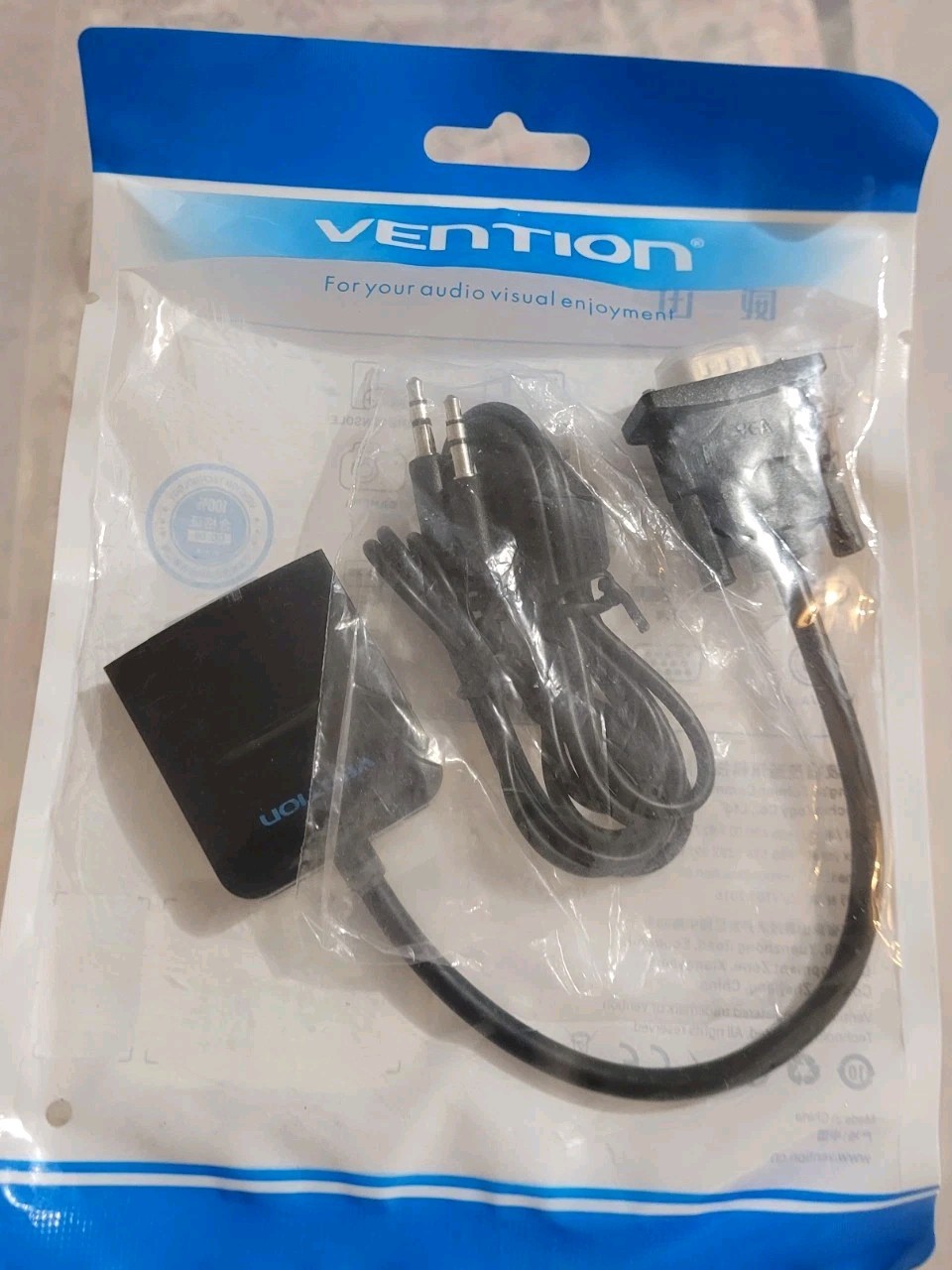 VENTION VGA to HDMI 1080P Video Adapter with Audio Cable - photo 3