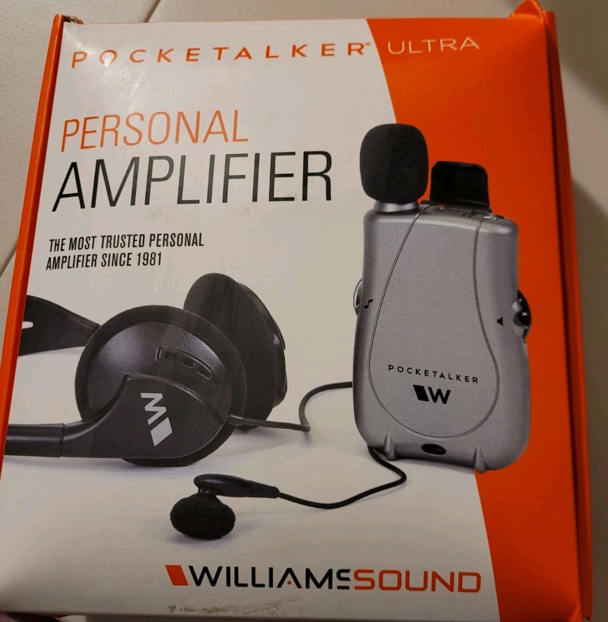 Williams Sound Pocketalker Ultra Personal Amplifier PKT D1 EUC