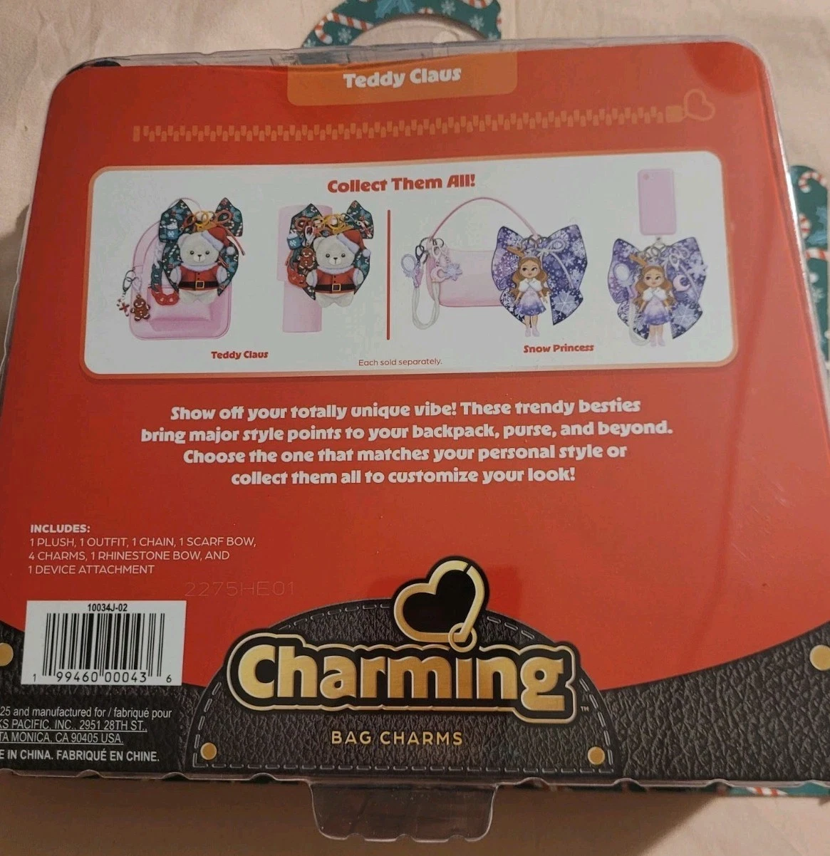 Jakks Pacific Charming Bag Charms Bear Teddy Claus Set - photo 5