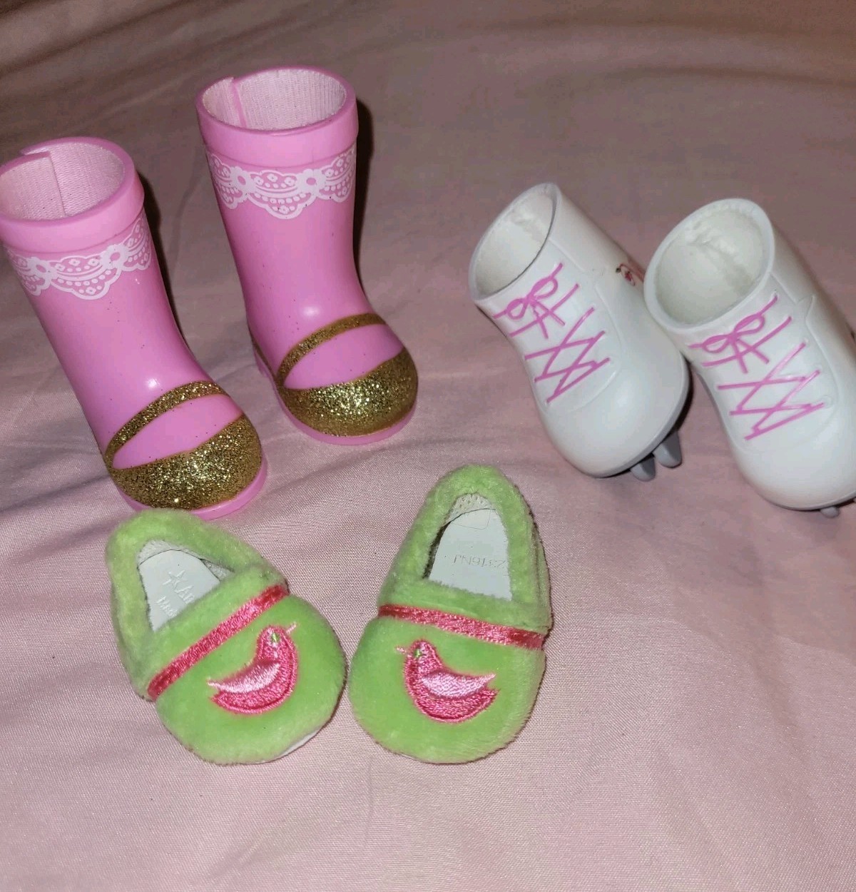 American Girl Doll Wellie Wishers Boots Lot