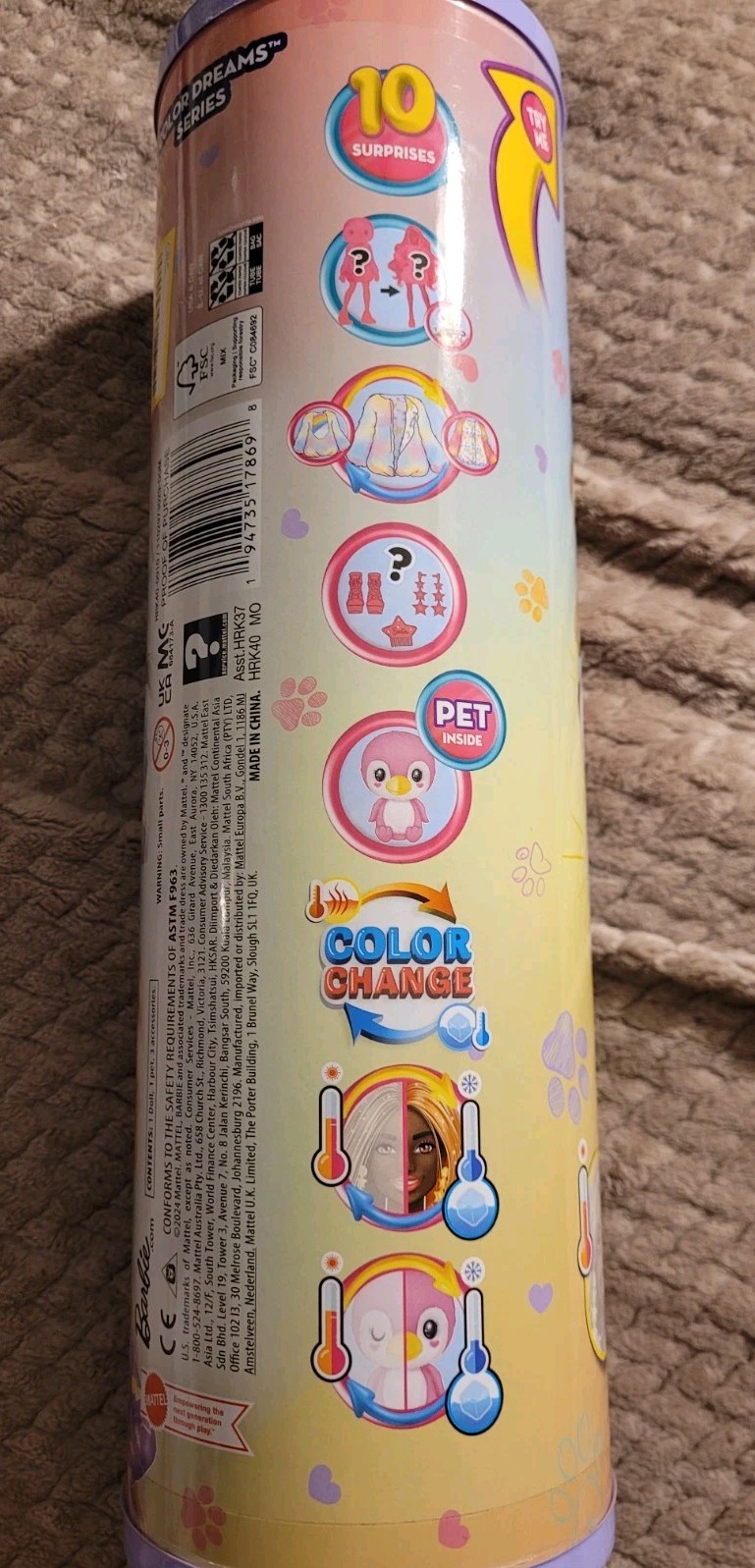 New Barbie Cutie Reveal Color Dream Series Doll - photo 2