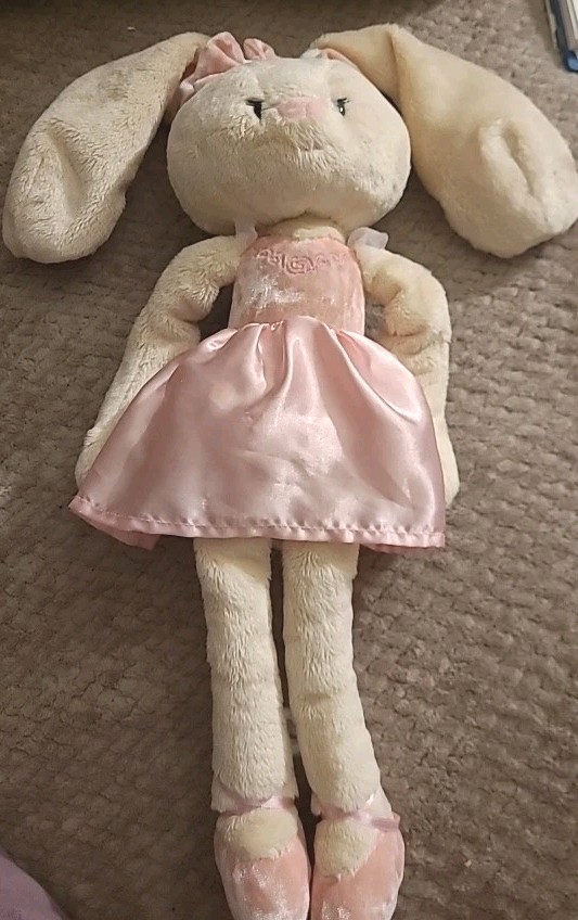 GUND Take-Along 'Curtsy' Pink Ballerina Bunny Rabbit Soft Doll 1