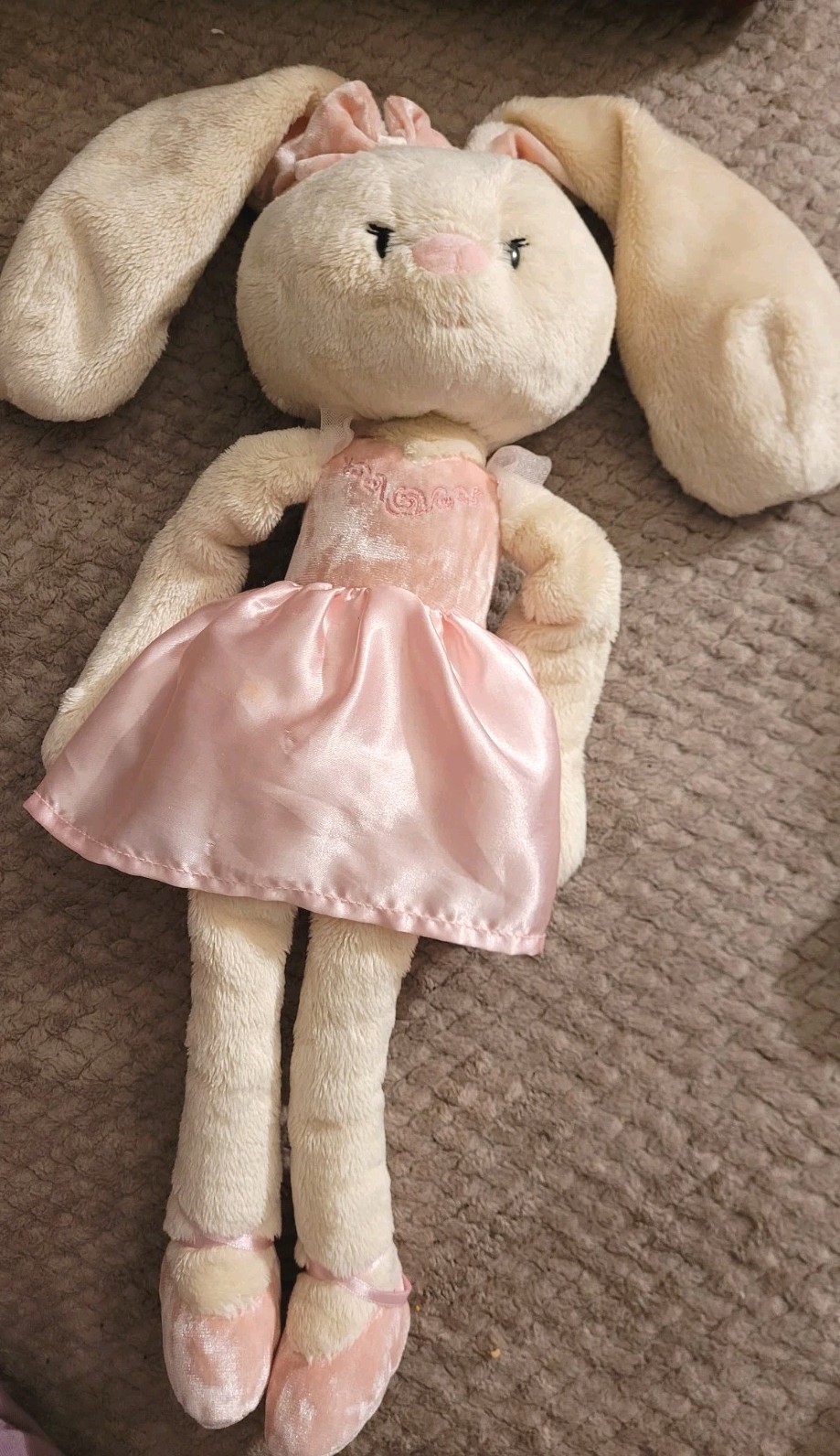 GUND Take-Along 'Curtsy' Pink Ballerina Bunny Rabbit Soft Doll 1 - photo 2