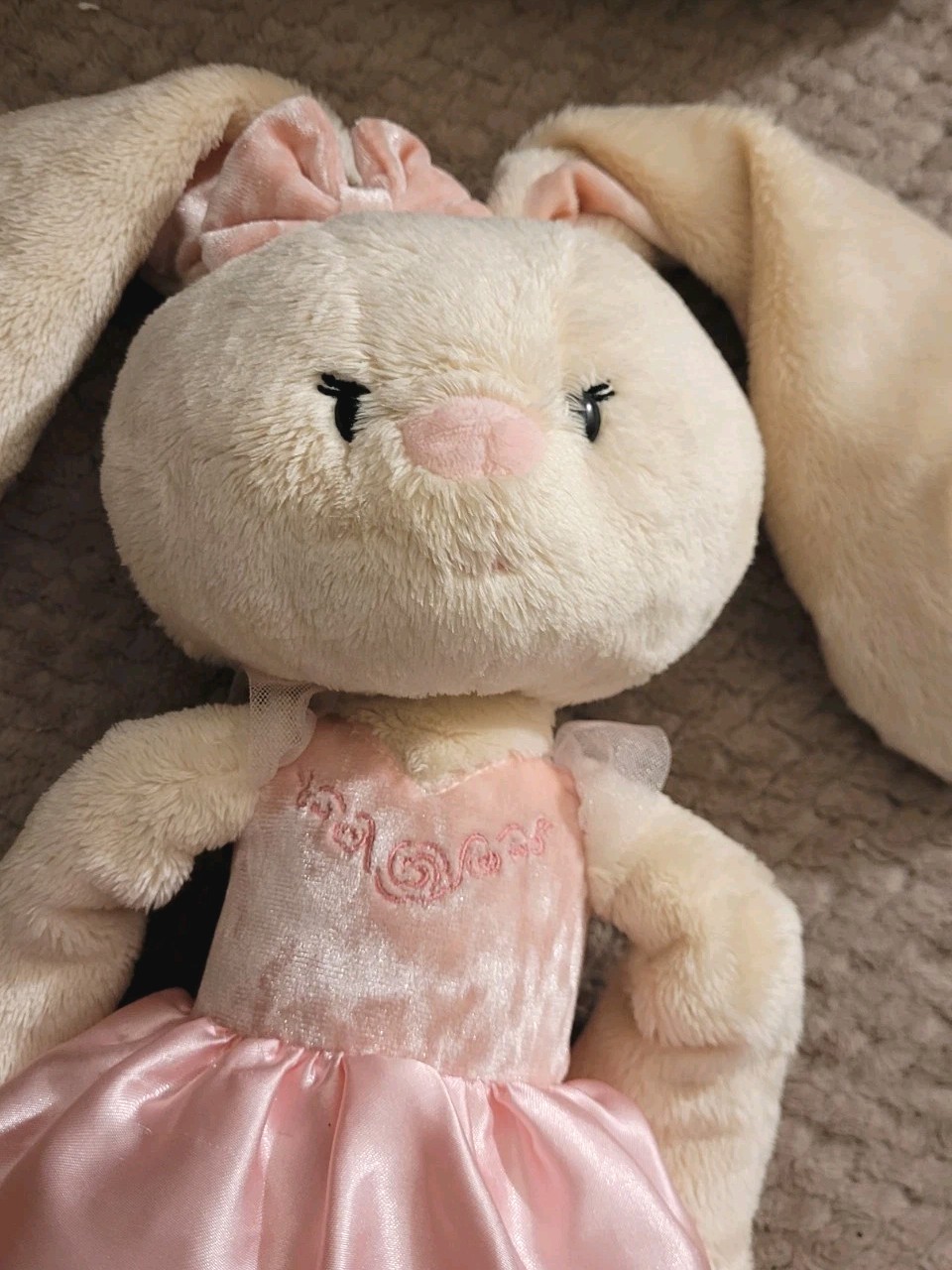 GUND Take-Along 'Curtsy' Pink Ballerina Bunny Rabbit Soft Doll 1 - photo 3