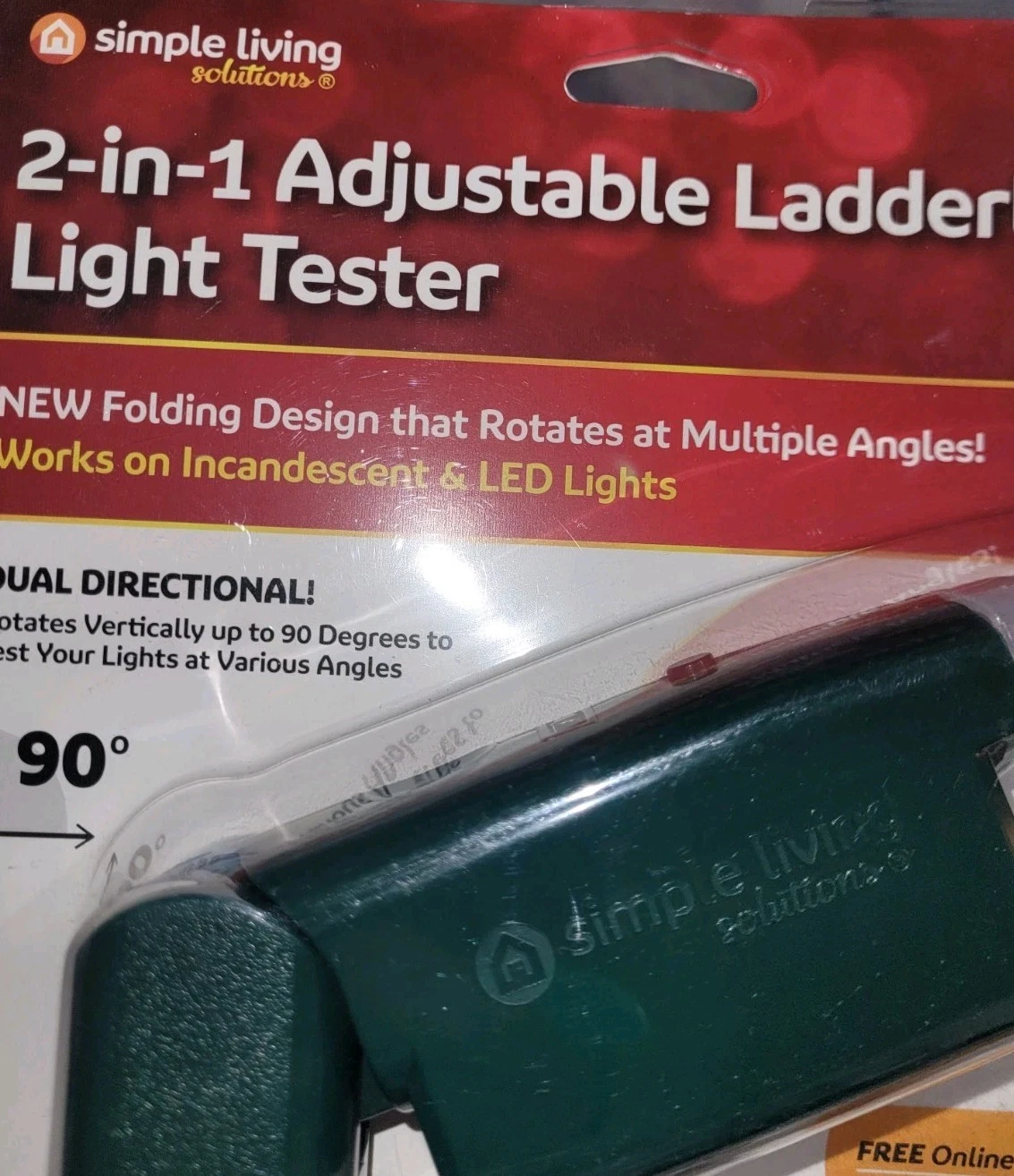 2 in 1 Ladderless Christmas Light Tester Incandescent String Lig - photo 2
