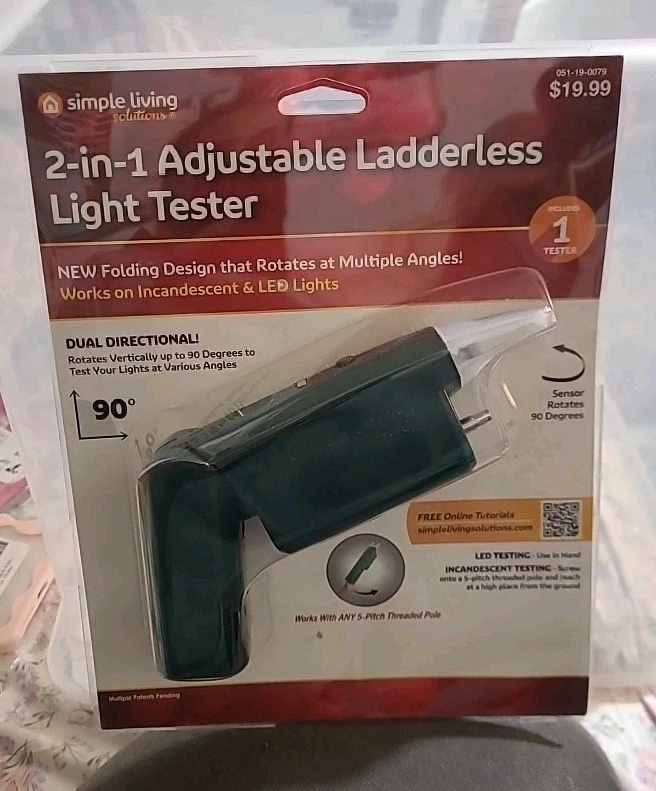 2 in 1 Ladderless Christmas Light Tester Incandescent String Lig - photo 3
