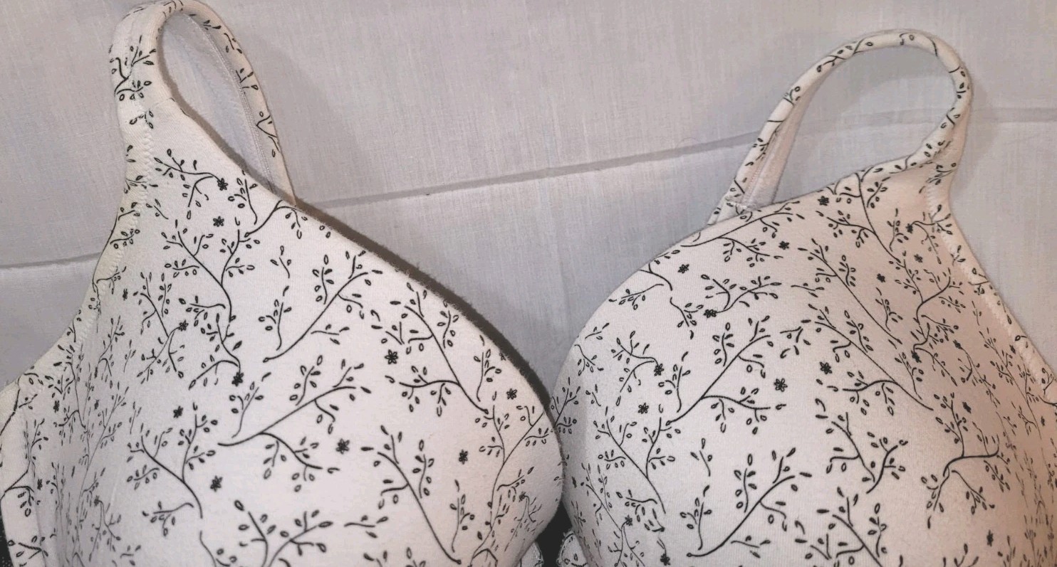 Cacique Boost Cotton Plunge Bra Size 46DD Underwire Full Figure - photo 5